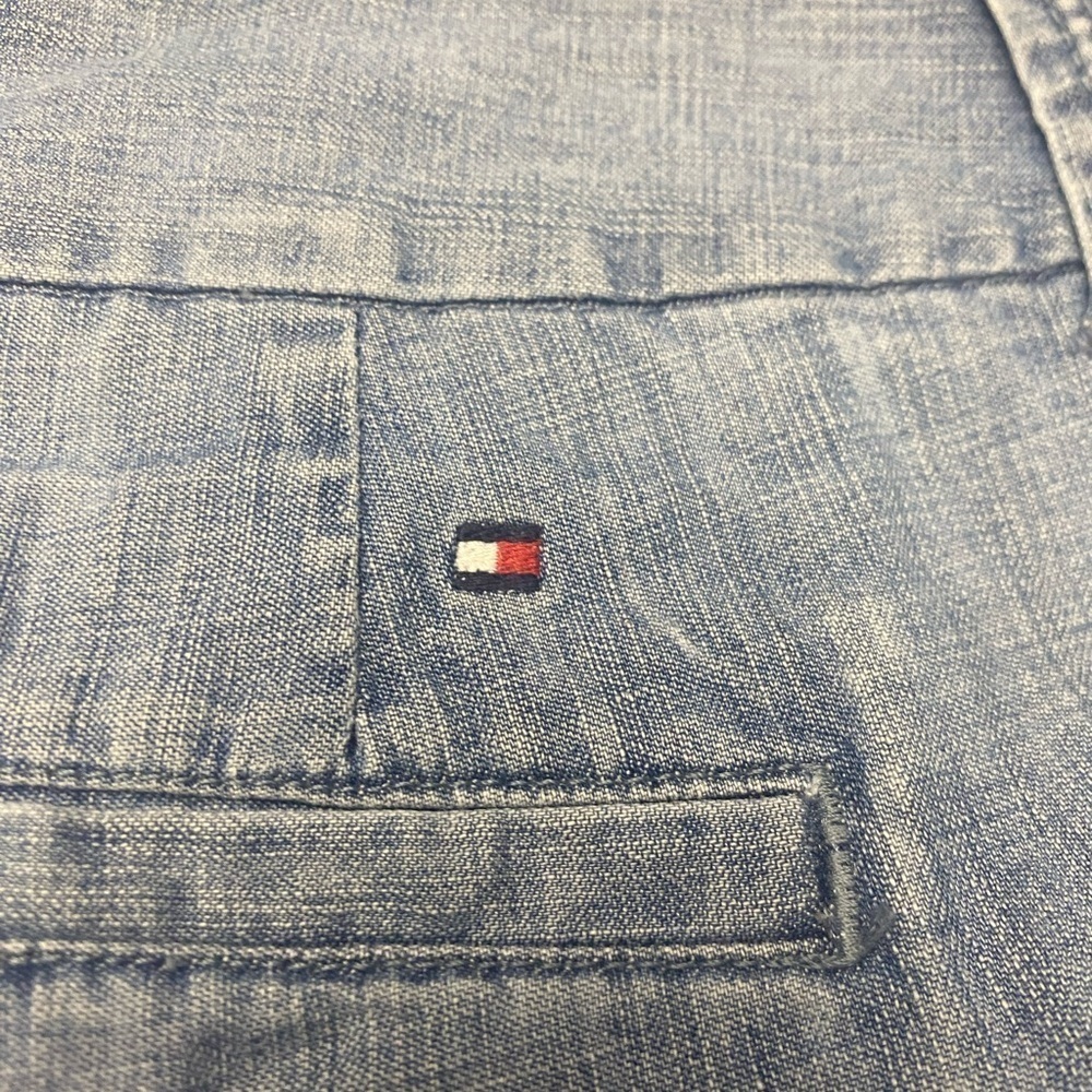 Tommy Hilfiger Light Blue Denim Jean Shorts - Picture 7 of 7